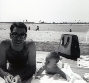 Pops and I at the beach